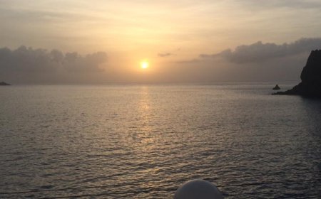 Foto do dia: Por do sol em Faja D' Agua