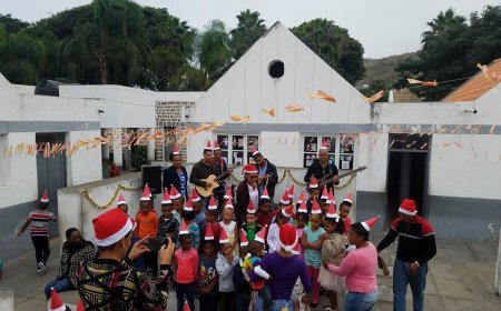 Imagem do dia: Natal das criancas na Escola Manuel Gomes