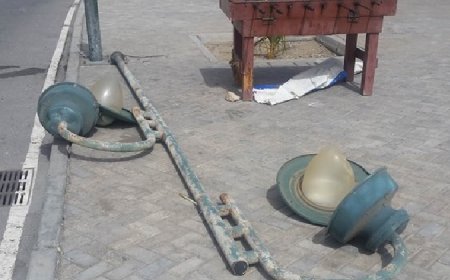 Brava: Electra diz que não assume qualquer responsabilidade na queda dos postes de iluminação pública na Furna