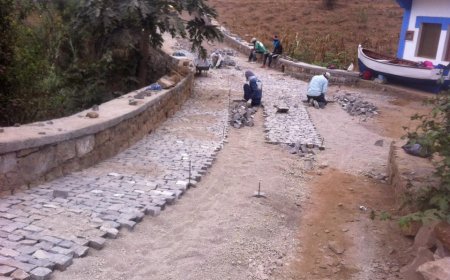 As obras do arruamento/estrada "Ponta-Baixo - Cobom - Lém" entra na fase final.