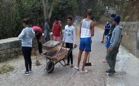 Jovens do Lem colocam mãos à obra na limpeza da localidade