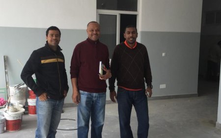 David Lima Gomes, visita as obras do Liceu Eugénio Tavares