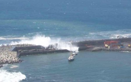 Viagens do Kriola suspensas devido ao estado do mar no Porto de Vale dos Cavaleiros