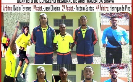Pela primeira vez arbitragem da ilha Brava nas meias finais de uma competição nacional