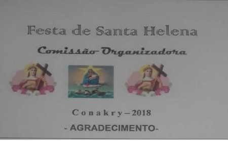 Organização do Grupo Conakry - Nota de Agradecimento