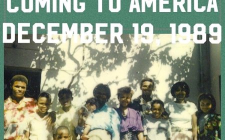 Foto da semana - Lomba family -chegada na America em 1989