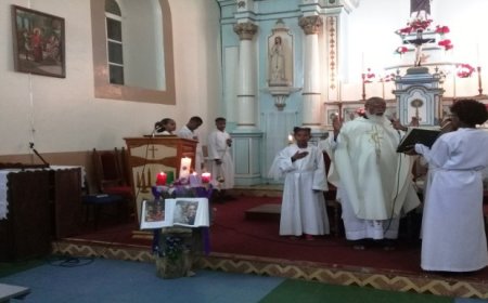 Brava: Frei Matias Silva exorta os fiéis a viverem na humildade e na mansidão