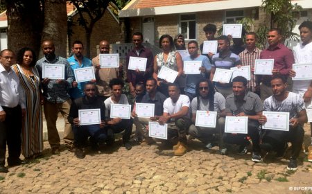 Brava: Cinquenta e cinco jovens recebem certificados nas áreas de corte e costura e canalização