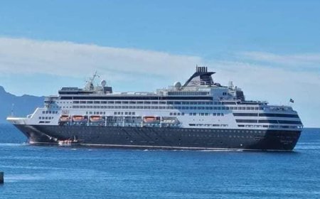 Porto Novo welcomes a cruise ship with more than 500 tourists on board