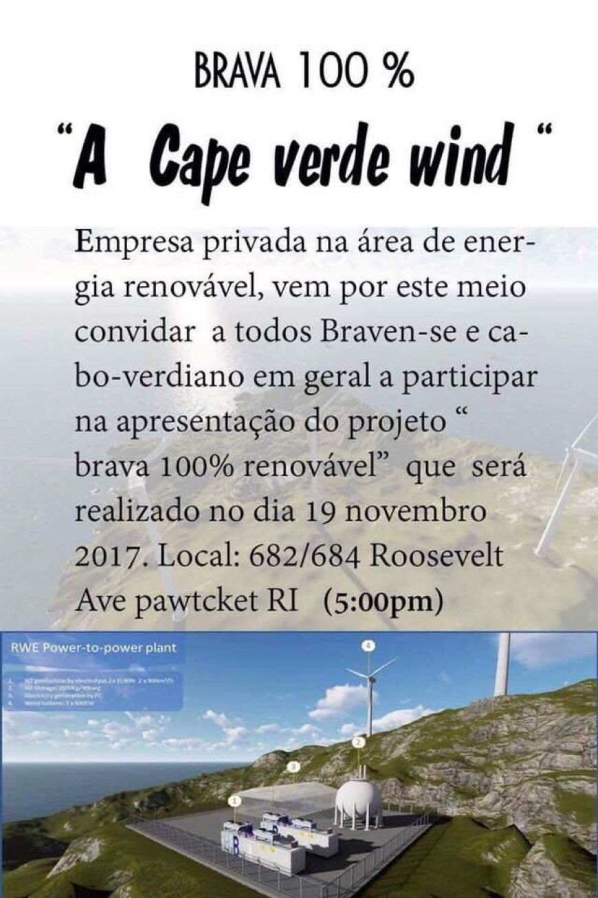 Importante reuniao no dia 19 em Pawtucket - Apresentacao do projecto “Brava 100%”