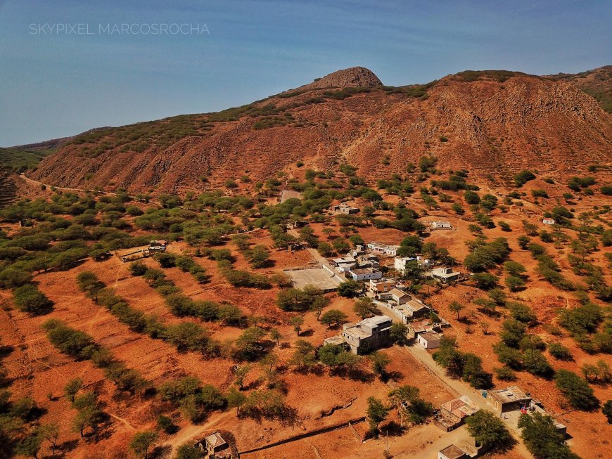 Cachaço,  uma das localidades da ilha Brava mais afectada pela seca