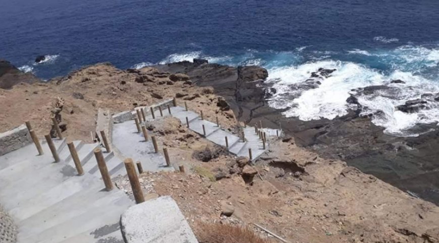 Brava: Acesso às piscinas naturais de Fajã D´Água e praia de Cadjetinha reabilitado até final de Agosto