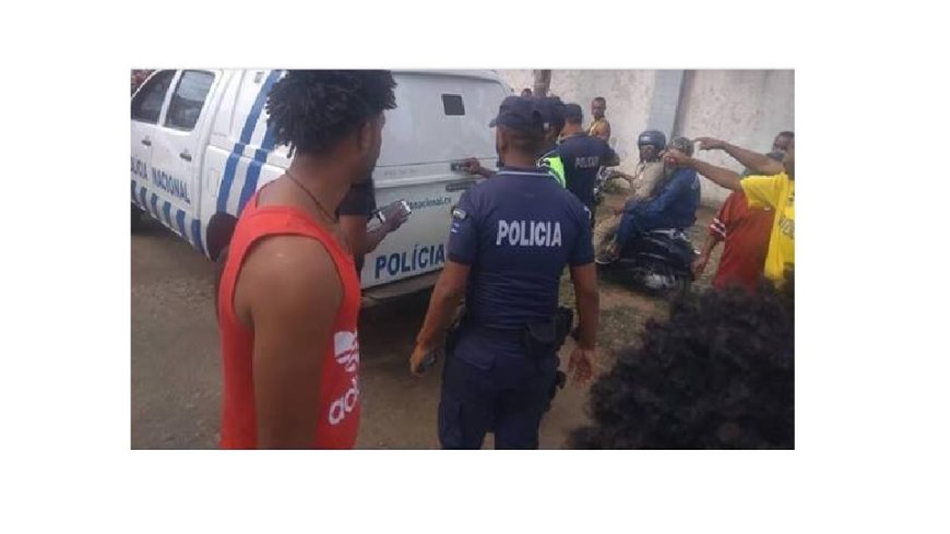 Jogador do Morabeza preso em pleno estádio de futebol