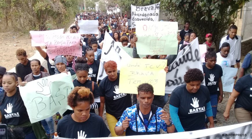 Brava: População manifesta-se “contra abandono da ilha” e pede melhorias em todos os sectores