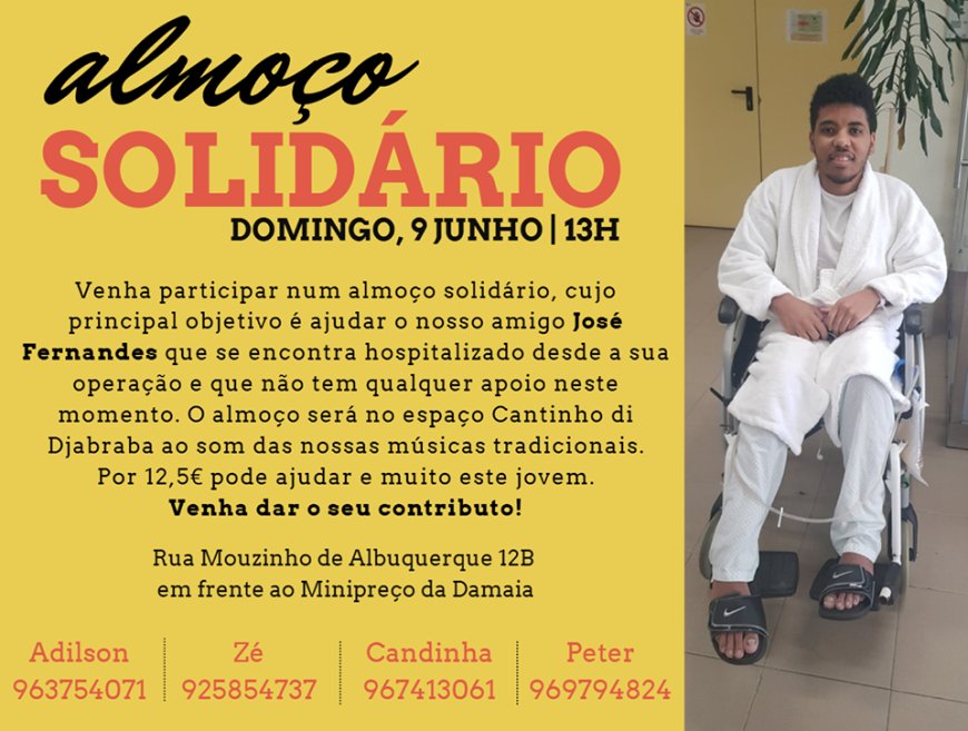 Almoco Solidario a favor de Jose Fernandes
