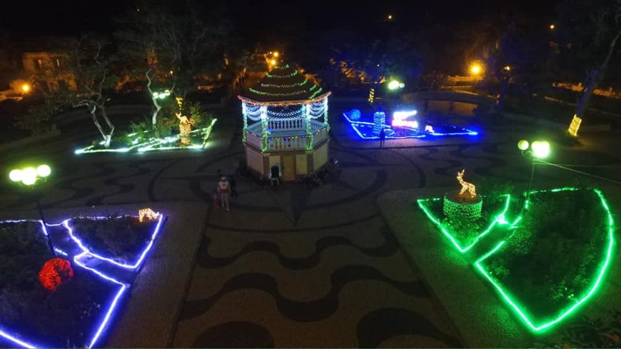 Photo of the week: Praca da Brava embellished as part of the &quot;Brava Light&quot; project