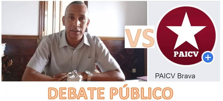 O PAICV/Brava ACEITA O DEBATE PÚBLICO com FRANCISCO TAVARES, mas atraves de post no facebook