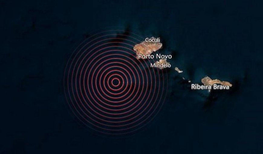 SISMO OCEÂNICO  DE MAGNITUDE 5.3 FEZ TREMER CABO VERDE NA MADRUGADA DESTA QUINTA-FEIRA