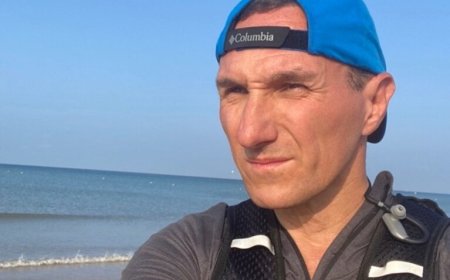 AVENTUREIRO FRANCÊS PREPARA-SE PARA ATRAVESSAR O ATLANTICO ... A NADO