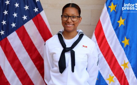 Érica Lopes, a young creole in the ranks of the US military navy
