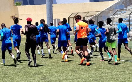 Morabeza Da Brava, first training session at Várzea stadium