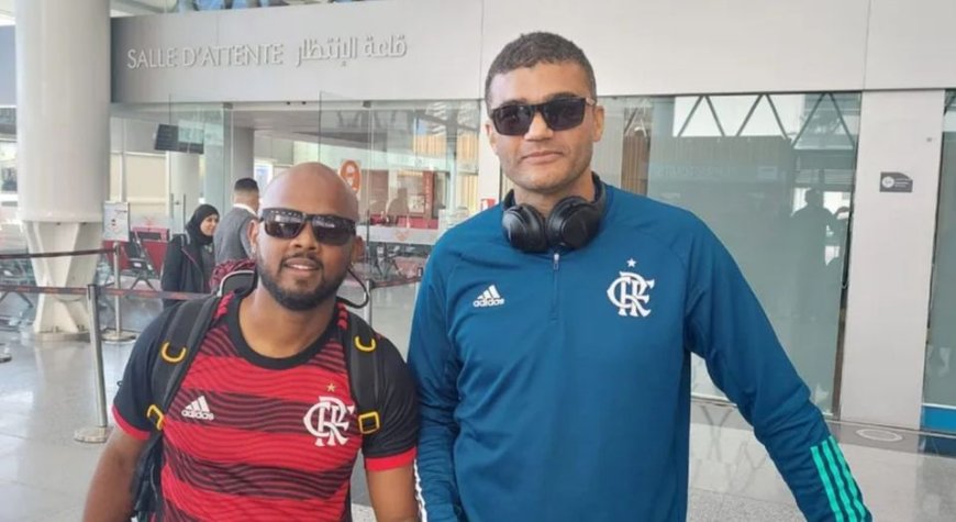 ESTES DOIS CABO-VERDIANOS VIAJARAM QUASE  2.500 MIL QUILÓMETROS SÓ PARA VEREM O FLAMENGO NO MUNDIAL DE CLUBES