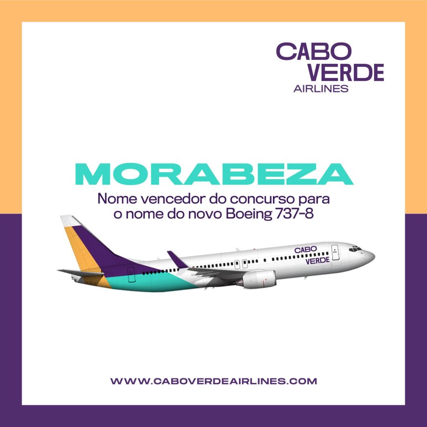 Boeing 737-8 of Cabo Verde Airlines will be MORABEZA