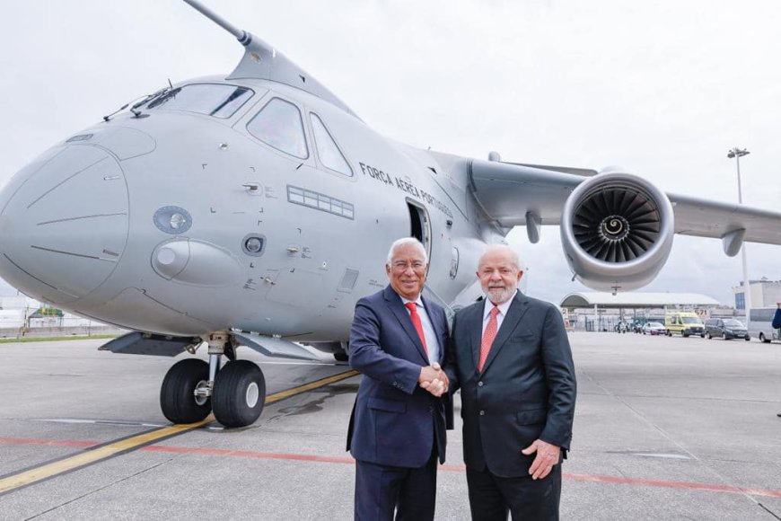 António Costa and Lula da Silva flew in the first Embraer KC-390 of the Portuguese Air Force