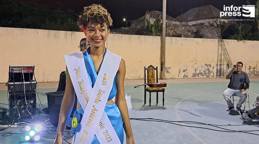 Brava: Karmelize Barbosa vence concurso miss Nhô Santo António 2023