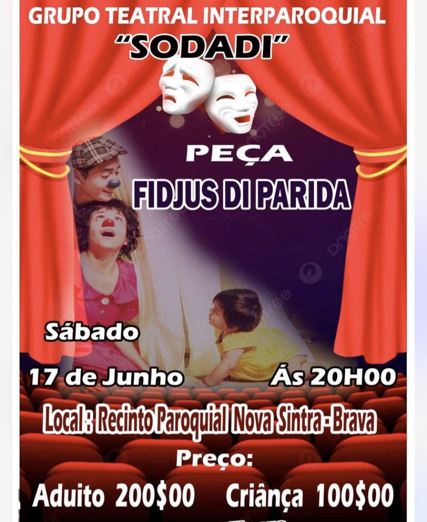 Grupo Teatral Interparoquial Apresenta Peça "Fidjus de Partida" no Recinto Paroquial