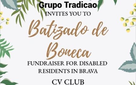 Grupo Tradição performs doll baptism to raise funds for people with disabilities on Ilha Brava