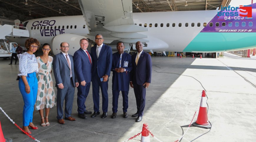 Cabo Verde Airlines recebe novo Boeing 737-8 para expandir conexões com mais destinos