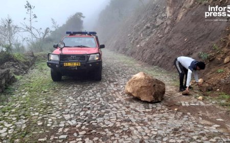 Brava: Falling rocks and collapsing protective wall are the first signs of rain