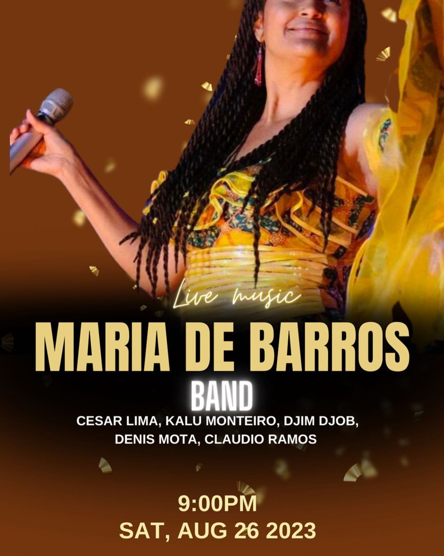 The Sensational World Music Star, Maria de Barros will be performing at 10Rocks