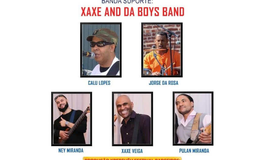 Xaxe and Da Boys Band at the Nha Terra Nha Kretcheu Festival in Rhode Island