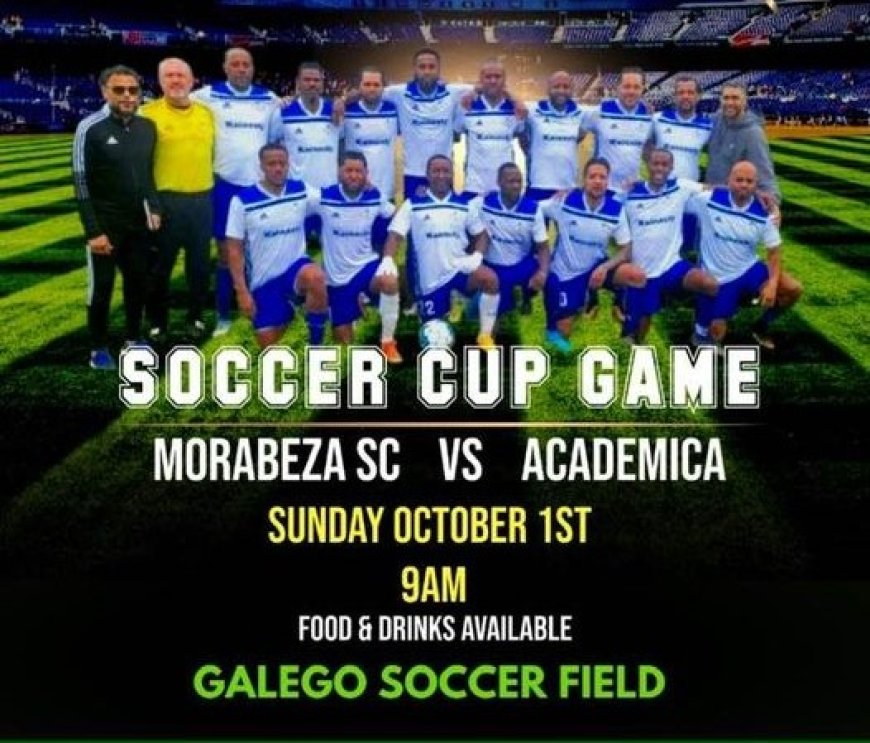 Morabeza SC enfrenta Acadêmica,  no próximo dia 1 de Outubro no Galego Soccer Field