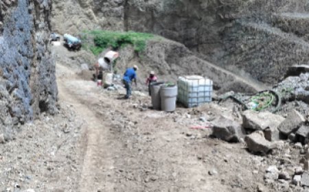 Access works to Fajã D'Água once again paralyzed and workers with late wages
