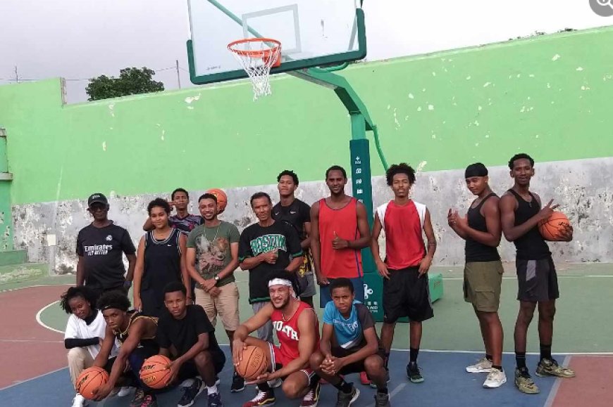 Polidesportivo de Nossa Senhora do Monte ja conta com tabela para pratica de basquetebol