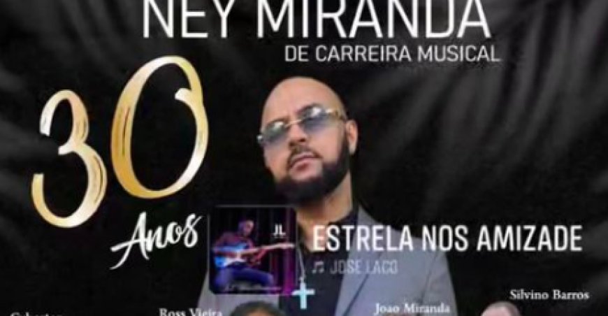 Ney Miranda comemora 30 anos de carreira em grande estilo com show no restaurante Santana em Brockton