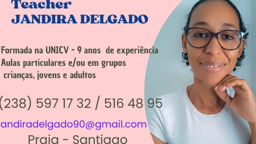 Professor Jandira Delgado offers English classes for all ages