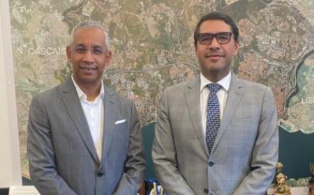 Presidente da Câmara Municipal da Brava expressa gratidão em visita a Cidade de Oeiras