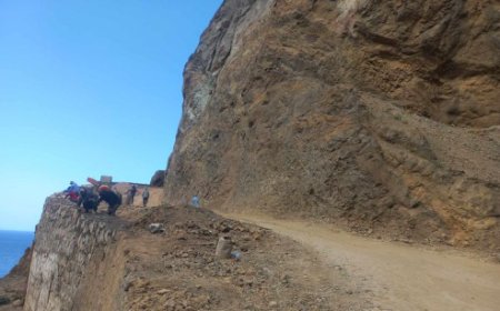 Works to be completed one year after the collapse on the access road to Fajã d'Água