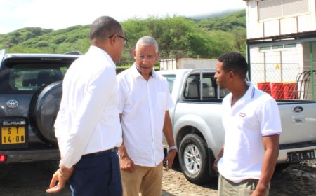 O Ministro do Turismo e Transportes, Carlos Santos, visitou a ilha Brava de 24 a 26 de setembro para