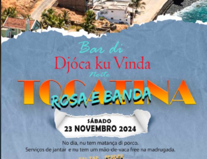 Musica ao vivo, Rosa e Banda no Bar Djoca e Vinda