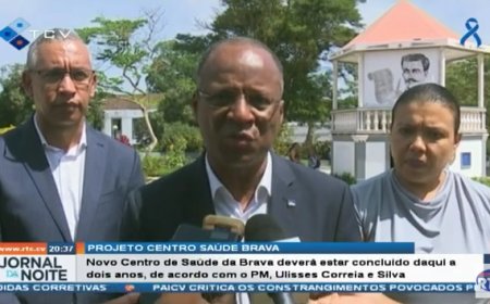 Novo centro de saude devera estar concluido daqui a dois anos (Primeiro Ministro de Cabo Verde, Junho de 2022)