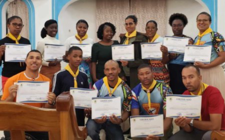 Pathfinders from Nossa Senhora do Monte take part in enlightening training on the ECA