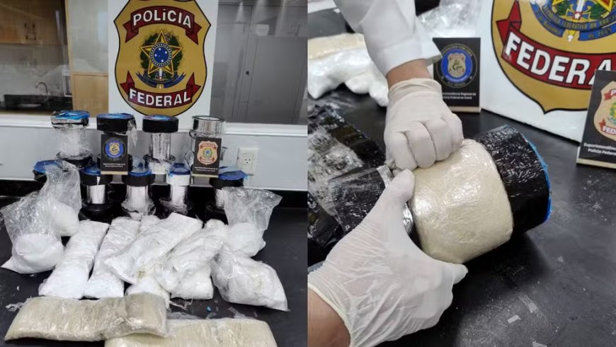 Polícia Federal do Brasil apreende 10 kg de cocaína com destino a Cabo Verde no aeroporto de Fortaleza
