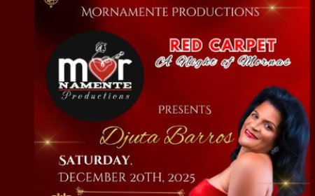 Djuta Barros announces big show "Noite de Mornas" for December 20, 2025 in Rhode Island