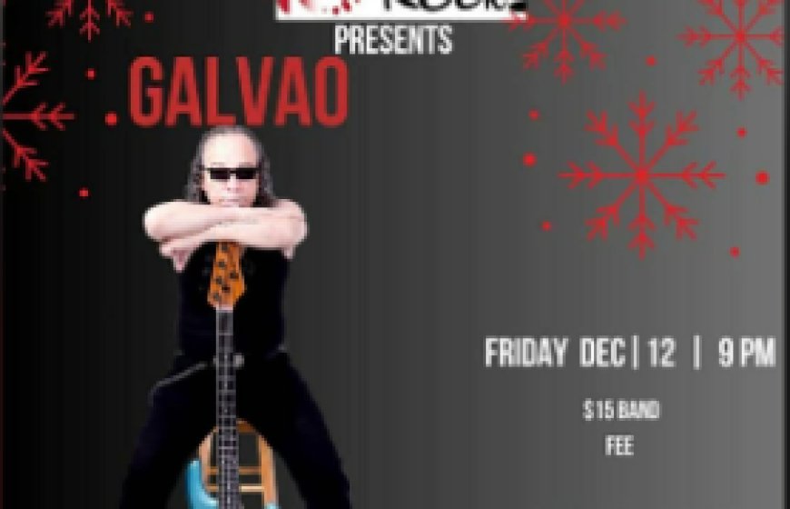 Galvão performs at 10 Rocks Restaurant on December 12th