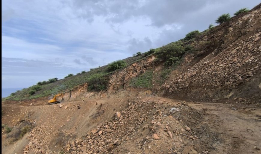 Brava: Construção da estrada que liga Esparadinha a palhal corre em bom ritmo segundo ECV